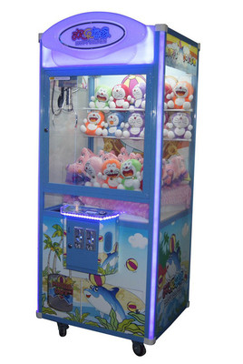 歡樂海豚簡易版 駐馬店市禮品機夾 濮陽市抓娃娃機 公仔機夾煙機豪華吸塑微信禮品機投幣式 夾禮品機